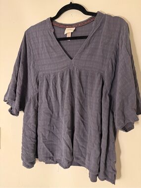 Knox Rose Plus-Size Women's V-Neck Blouse